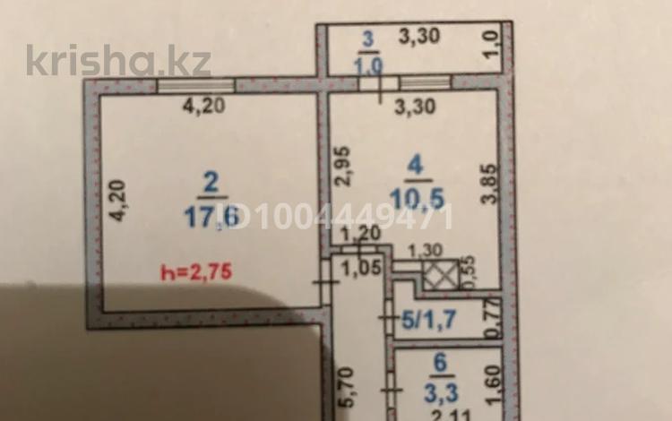 1-бөлмелі пәтер · 44 м² · 10/10 қабат, мкр Нурсат 131, бағасы: 15.5 млн ₸ в Шымкенте, Каратауский р-н — фото 2