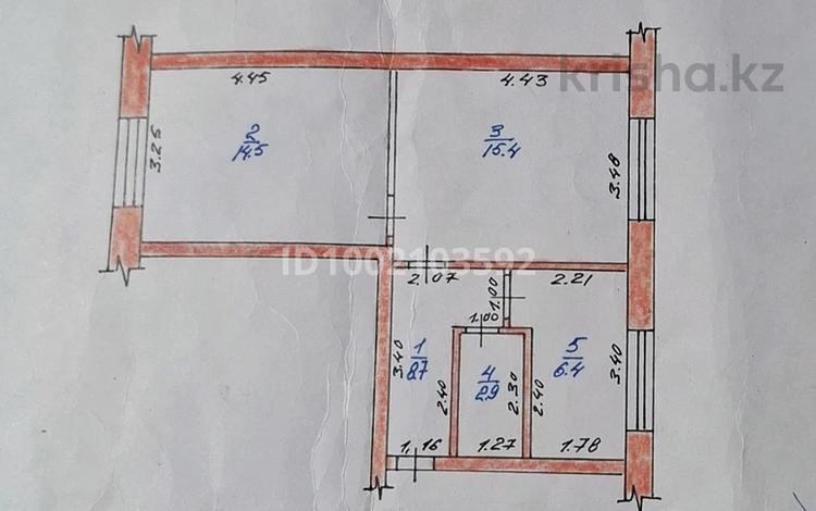 2-комнатная квартира · 47.9 м² · 2/2 этаж, Советская — Парикмахерская &amp;quot;Торнадо&amp;quot; за 11.5 млн 〒 в Аксае — фото 2