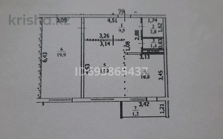 2-комнатная квартира, 60 м², 2/9 этаж, мкр. Зачаганск пгт, Акан сери за 26 млн 〒 в Уральске, мкр. Зачаганск пгт — фото 2