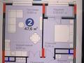 1-бөлмелі пәтер · 48 м² · 11/12 қабат, Турар Рыскулов 18, бағасы: 36.3 млн ₸ в Астане, Есильский р-н