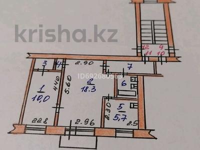 2-комнатная квартира, 44 м², 3/5 этаж, Абая 155 за 15 млн 〒 в Костанае