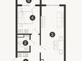 2-бөлмелі пәтер · 52 м² · 7/7 қабат, Естай 39/3, бағасы: 21.8 млн ₸ в 