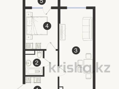 2-бөлмелі пәтер · 52 м² · 7/7 қабат, Естай 39/3, бағасы: 21.8 млн ₸ в 