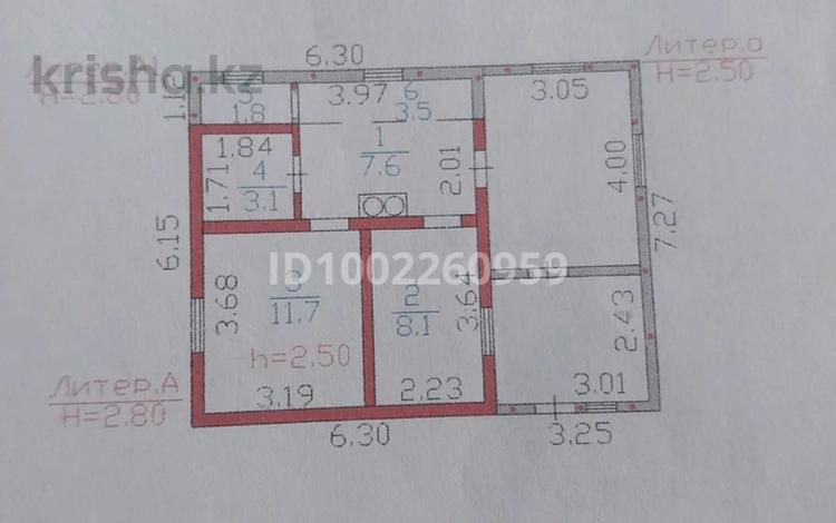 Жеке үй · 2 бөлме · 38.7 м² · 8 жүзд., Мурат2 575, бағасы: 5 млн ₸ в Семее — фото 2