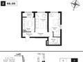 2-комнатная квартира · 66 м² · 8/9 этаж, мкр Нуркент, Турара Рыскулова 2Б/1 за 41 млн ₸ в Алматы, Алатауский р-н — фото 2