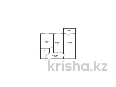 2-бөлмелі пәтер · 45.4 м² · 4/9 қабат, мауленова 30Б, бағасы: 21 млн ₸ в Костанае