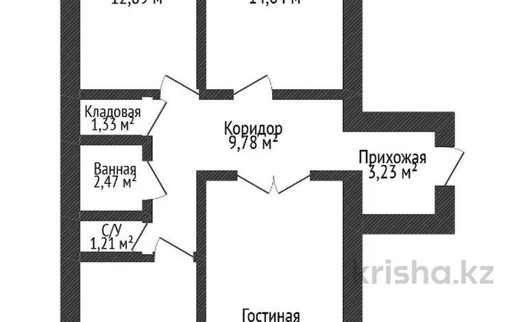 3-комнатная квартира · 82.1 м² · 9/9 этаж, мкр. Алтын орда за 28.5 млн ₸ в Актобе — фото 2