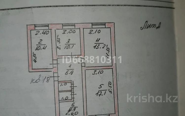 4-комнатная квартира, 65.8 м², 3/4 этаж, Казбек би 107 үй за 20.5 млн 〒 в Ленгере — фото 2