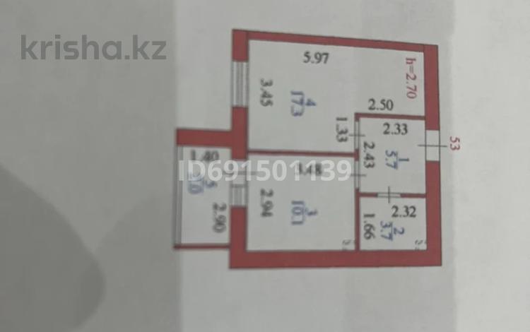 1-комнатная квартира, 39 м², 6/12 этаж, султан бейбарыс 25/2