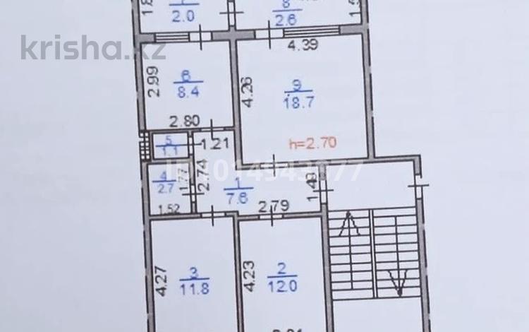 3-комнатная квартира · 66.9 м² · 5/5 этаж, Павла Шаталюка за 15 млн ₸ в Сатпаев — фото 2