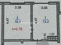 1-комнатная квартира · 30 м² · 1/9 этаж, мкр Жас Канат, Пк Кунаева 18 блок 501/20 за 19.5 млн ₸ в Алматы, Турксибский р-н — фото 2