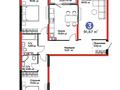 3-бөлмелі пәтер · 91 м² · 4/6 қабат, Тараз 8/1, бағасы: 63 млн ₸ в Алматы, Турксибский р-н