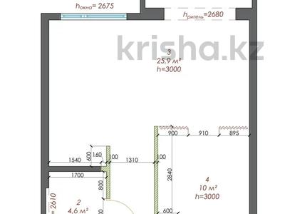 2-бөлмелі пәтер · 47.5 м² · 5/10 қабат, Байтурсынова 177, бағасы: 54 млн ₸ в Алматы, Бостандыкский р-н