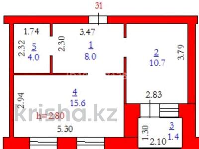 1-комнатная квартира · 40 м² · 1/5 этаж, Бокенбай батыр 157б за 16 млн ₸ в Актобе, мкр Авиагородок