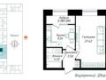 1-бөлмелі пәтер · 40.4 м² · 8/12 қабат, Чингиз Айтматов — Молдагалиева, бағасы: 22.9 млн ₸ в Астане, Нура р-н — фото 3