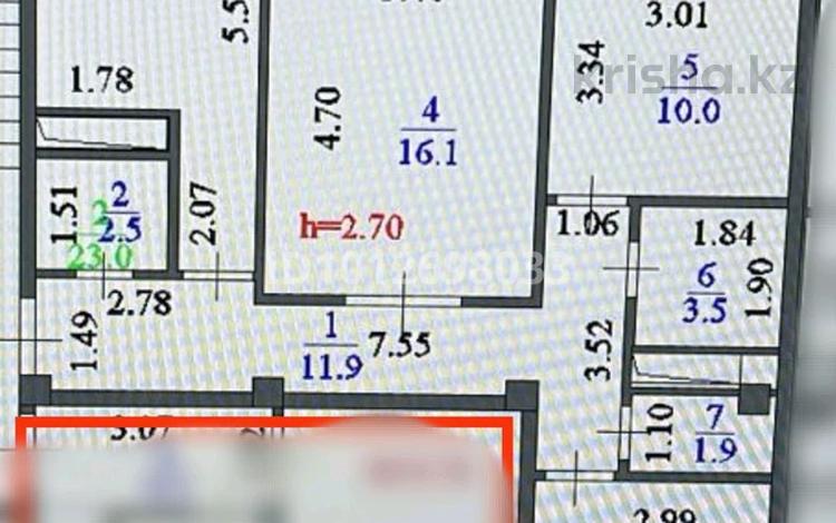 3-бөлмелі пәтер · 72 м² · 3/5 қабат, Е-128 7, 7/2,7/1 — Гимназия #100, парламентские гаражи, бағасы: ~ 36 млн ₸ в Астане, Нура р-н — фото 20