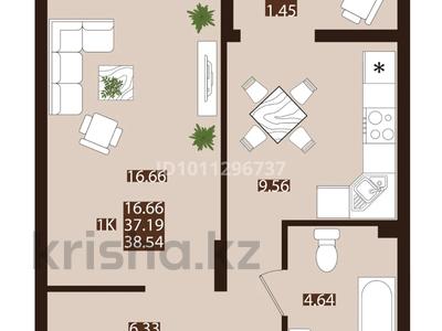 1-бөлмелі пәтер · 38.54 м² · 6/7 қабат, ул. Е 118, уч. 2 2 — Улы дала, бағасы: 20.8 млн ₸ в Астане, Есильский р-н