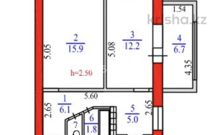 2-комнатная квартира · 48 м² · 1/4 этаж, мкр Таугуль 77а — Пятницкого 77а за 28 млн ₸ в Алматы, Ауэзовский р-н — фото 2