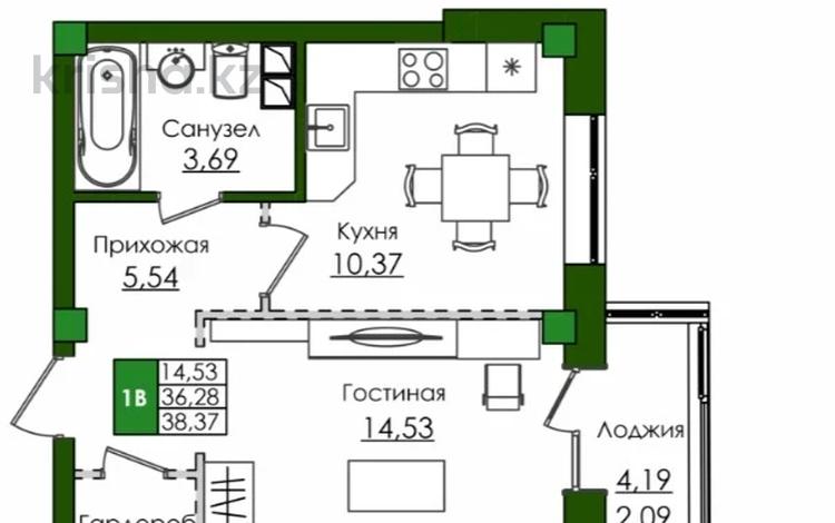 1-бөлмелі пәтер · 38.1 м² · 8/9 қабат, Е-779 32/1, бағасы: 23 млн ₸ в Астане, Есильский р-н — фото 3