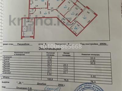 4-бөлмелі пәтер · 156 м² · 6/9 қабат, Кулманова 107 — Площадь Исатая - Махамбета, бағасы: 65 млн ₸ в Атырау