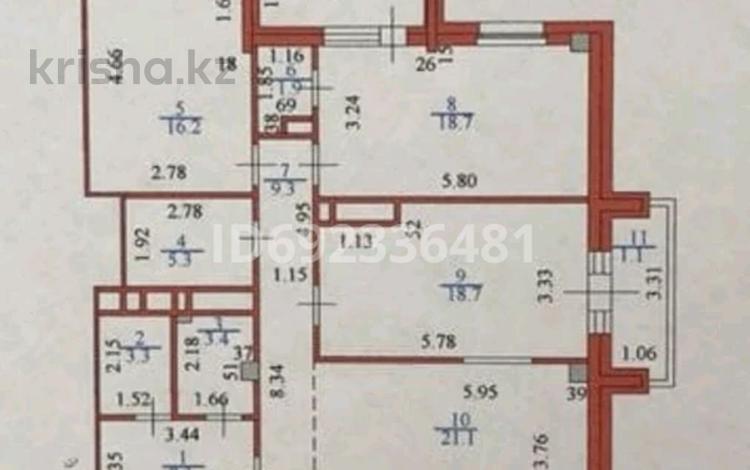 3-комнатная квартира, 111 м², 2/7 этаж, Амман 6 за 87 млн 〒 в Астане, Алматы р-н — фото 2