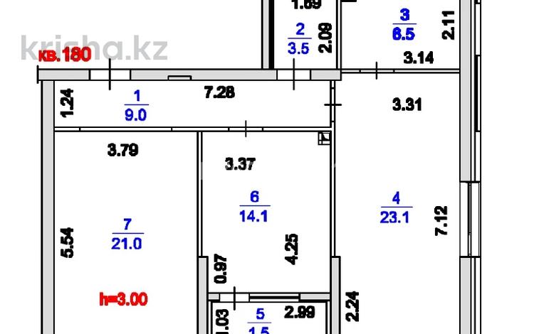 2-комнатная квартира · 78.7 м² · 2/8 этаж, Сатпаева 82 за 66 млн ₸ в Алматы, Бостандыкский р-н — фото 2