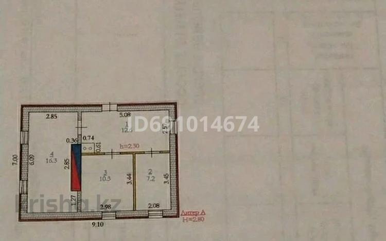Отдельный дом • 2 комнаты • 63 м² • 8 сот., Геолог 2 94 — Магазин Геолог за 7 млн 〒 в Актобе, жилой массив Заречный-2 — фото 2