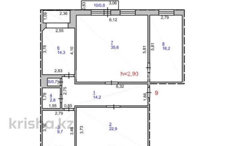 4-комнатная квартира · 118 м² · 4/10 этаж, ЦЕНА СНИЖЕНА! Генерала Дюсенова 18/3 за 42 млн 〒 в Павлодаре — фото 3