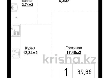 1-бөлмелі пәтер · 40 м² · 4/4 қабат, Е 669 25 стр, бағасы: 15.5 млн ₸ в Астане