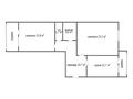 2-бөлмелі пәтер · 74.4 м² · 4/5 қабат, Береке 37, бағасы: 26 млн ₸ в Костанае — фото 22