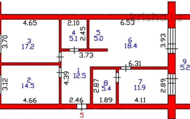 4-бөлмелі пәтер · 96.2 м² · 1/5 қабат, Таншолпан 2/3, бағасы: ~ 52.9 млн ₸ в Петропавловске — фото 2
