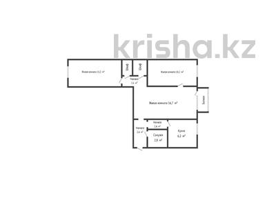 3-бөлмелі пәтер, 56.4 м², 2/3 қабат, Мира 5, бағасы: 10.6 млн 〒 в Рудном