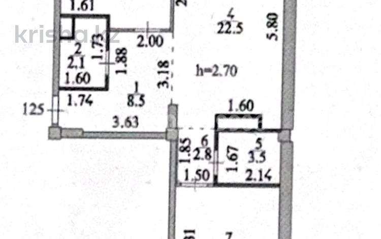 2-комнатная квартира · 72.5 м² · 8/12 этаж, Е.15 9А за 26 млн 〒 в Астане, Нура р-н — фото 2