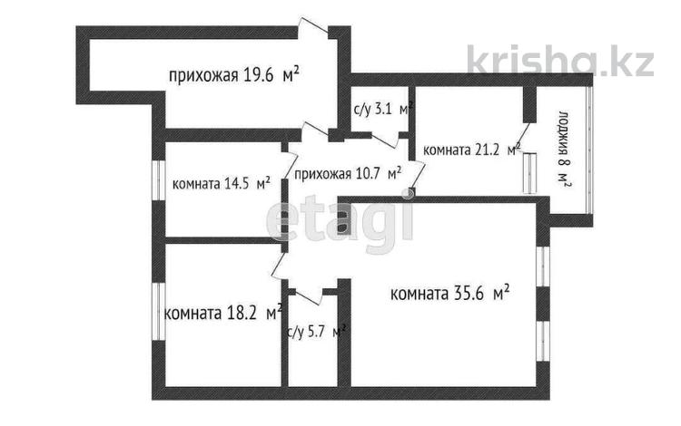 3-бөлмелі пәтер · 132.6 м² · 7/10 қабат, мкр. Алтын орда, бағасы: 40 млн ₸ в Актобе — фото 2