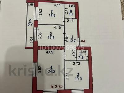 3-комнатная квартира · 92.4 м² · 3/9 этаж, Бородина 111 за 65.5 млн ₸ в Костанае