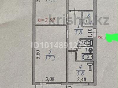 3-бөлмелі пәтер · 61.6 м² · 2/5 қабат, Гагарина 3, бағасы: 29 млн ₸ в 