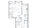 4-бөлмелі пәтер · 122 м² · 12/16 қабат, Каныша Сатпаева 90/55Б, бағасы: 100 млн ₸ в Алматы, Бостандыкский р-н — фото 2