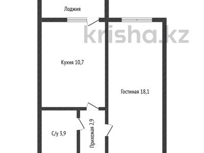 1-комнатная квартира · 37 м² · 8/9 этаж, Пр-т. Нурсултана Назарбаева за 17 млн 〒 в Костанае
