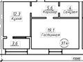 1-комнатная квартира · 37.4 м² · 3/9 этаж, Казахстанской Правды 7/2 — КУТУЗОВА-КАЗ ПРАВДЫ за ~ 12 млн 〒 в Павлодаре — фото 2