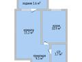 1-бөлмелі пәтер · 35.2 м² · 6/9 қабат, Мкр. Береке, бағасы: 18.9 млн ₸ в Костанае — фото 2