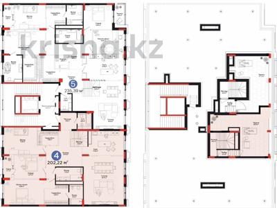 4-бөлмелі пәтер · 202 м² · 8/8 қабат, Тасшокы 6, бағасы: 305 млн ₸ в Астане
