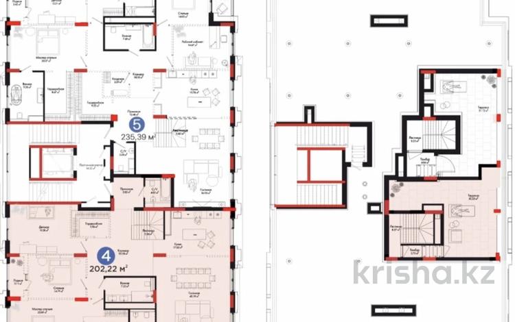 4-бөлмелі пәтер · 202 м² · 8/8 қабат, Тасшокы 6, бағасы: 305 млн ₸ в Астане — фото 9