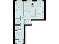 3-бөлмелі пәтер · 73.98 м² · 9/9 қабат, Толе би 10/1, бағасы: ~ 39.6 млн ₸ в Астане, Есильский р-н