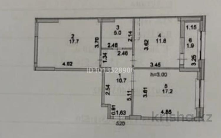 2-бөлмелі пәтер · 64.3 м² · 6/18 қабат, Е-36, E-15 2, 4, 5, 9, 11, бағасы: 36 млн ₸ в Астане, Нура р-н — фото 3