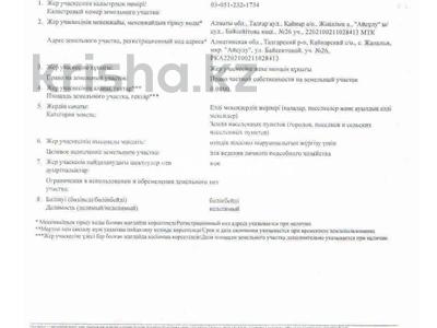 Участок · 8 соток, Ул.Байсейтова 26 за 8 млн ₸ в Жаналык (Талгарский район)