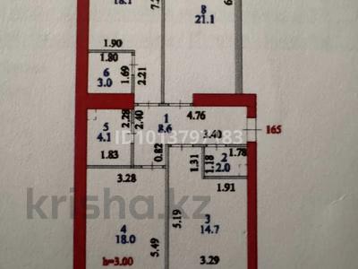 3-бөлмелі пәтер · 91.3 м² · 3/9 қабат, Жумекен Нажимеденов 28 — Нажимеденова, Азербаева, бағасы: ~ 58 млн ₸ в Астане, Сарайшык р-н