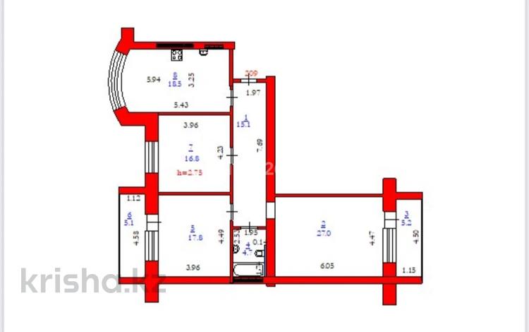 3-комнатная квартира · 110 м² · 9/9 этаж, Ораза Татеулы 5А за 39.5 млн ₸ в Актобе — фото 20