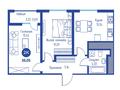 2-комнатная квартира · 55.05 м², Азимова 46А за ~ 30.5 млн ₸ в Ташкенте — фото 3