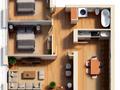 3-комнатная квартира · 75.3 м² · 2/5 этаж, Ш. Кудайбердиева 44 — Абая / Сейфуллина за ~ 29.4 млн ₸ в Кокшетау — фото 3
