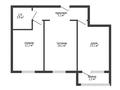 2-бөлмелі пәтер · 51.8 м² · 9/9 қабат, кунаева, бағасы: 12.8 млн ₸ в Актобе, мкр. Курмыш — фото 3
